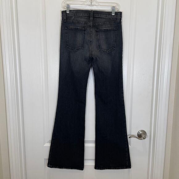 Current/Elliott Wide Leg Jeans The Wray Torpedo Washed Black with Stretch 27 - Picture 6 of 6